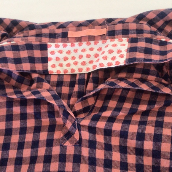 TOMMY BAHAMA BONITA CHECK PRINT POPOVER BLOUSE WOMENS SIZE SMALL - Picture 7 of 12